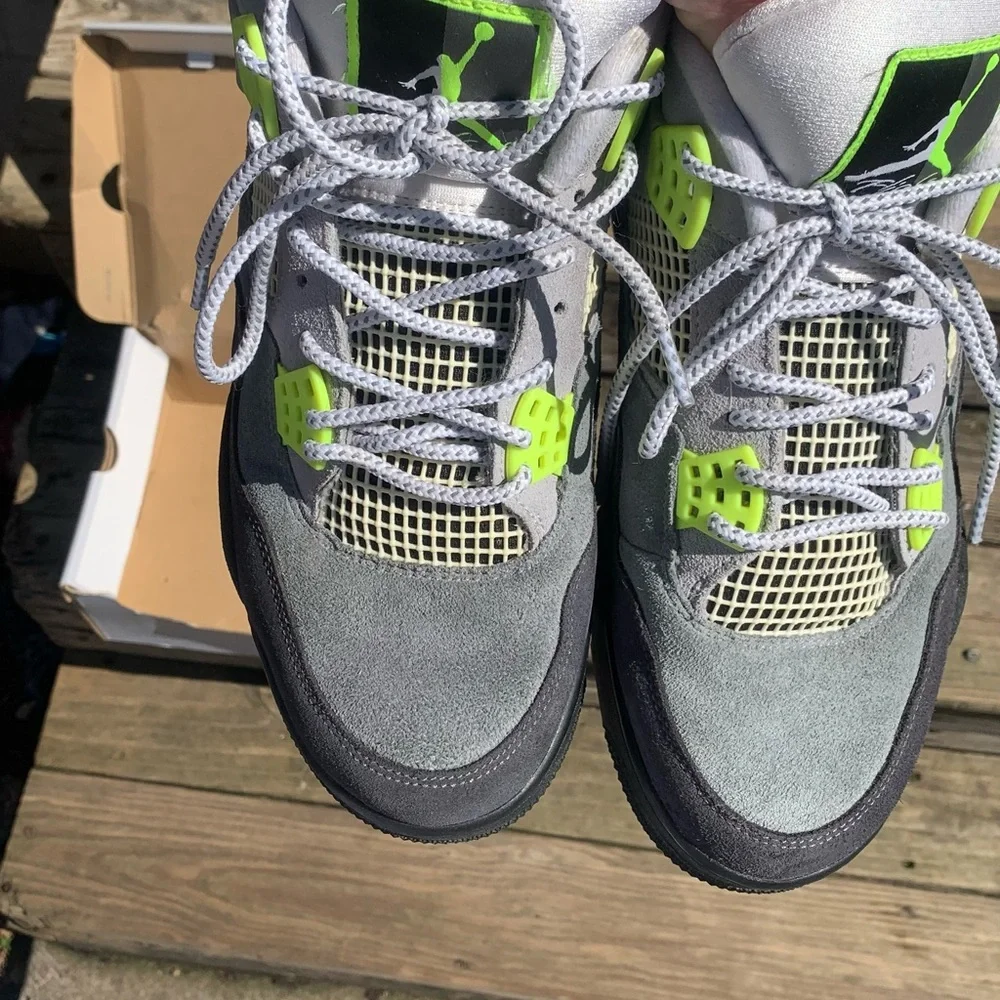 Air Jordan 4 Retro “Neon 95”. Size 12. - Picture 3 of 10